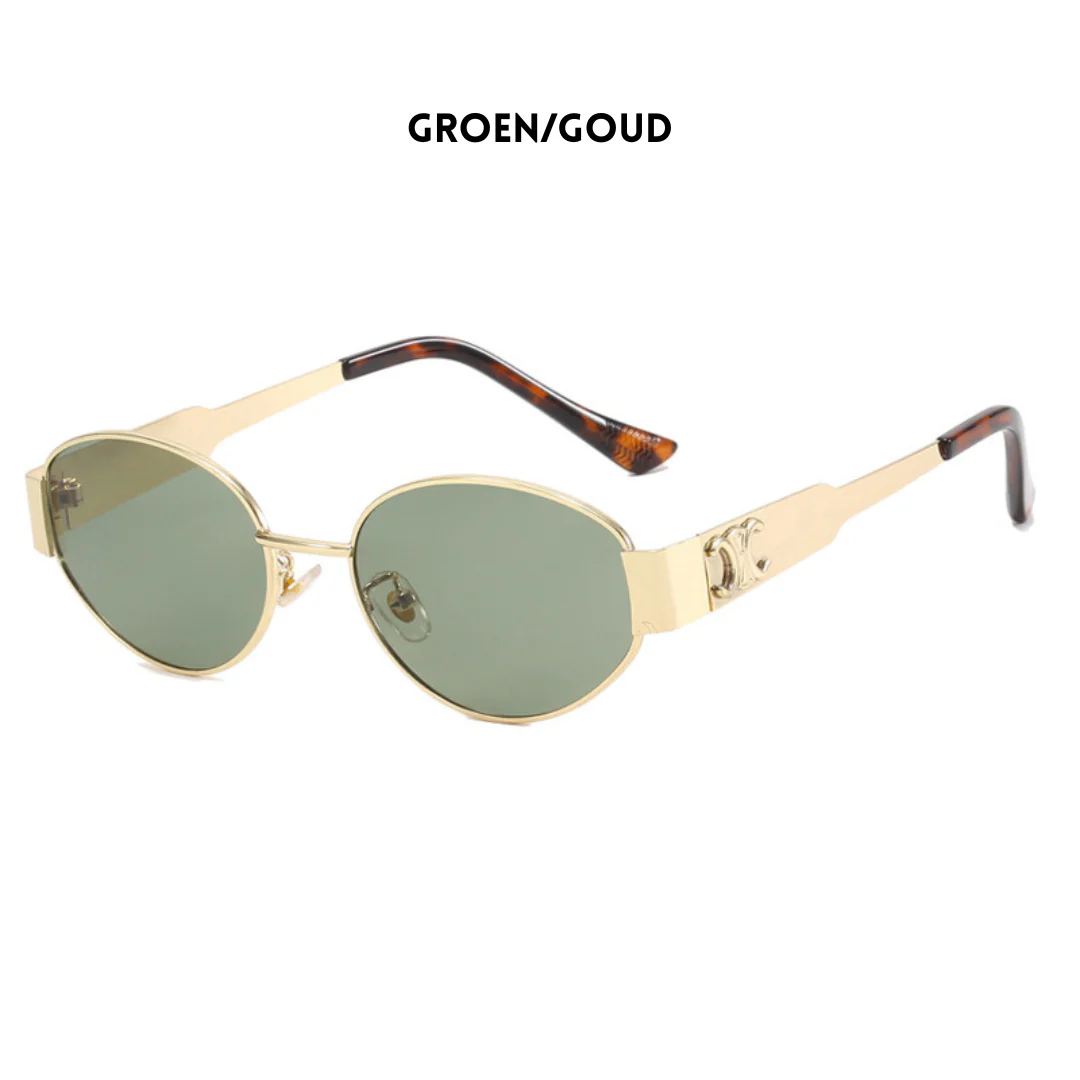 Modische goldene Sonnenbrille für Damen im Retro-Stil - Image 4
