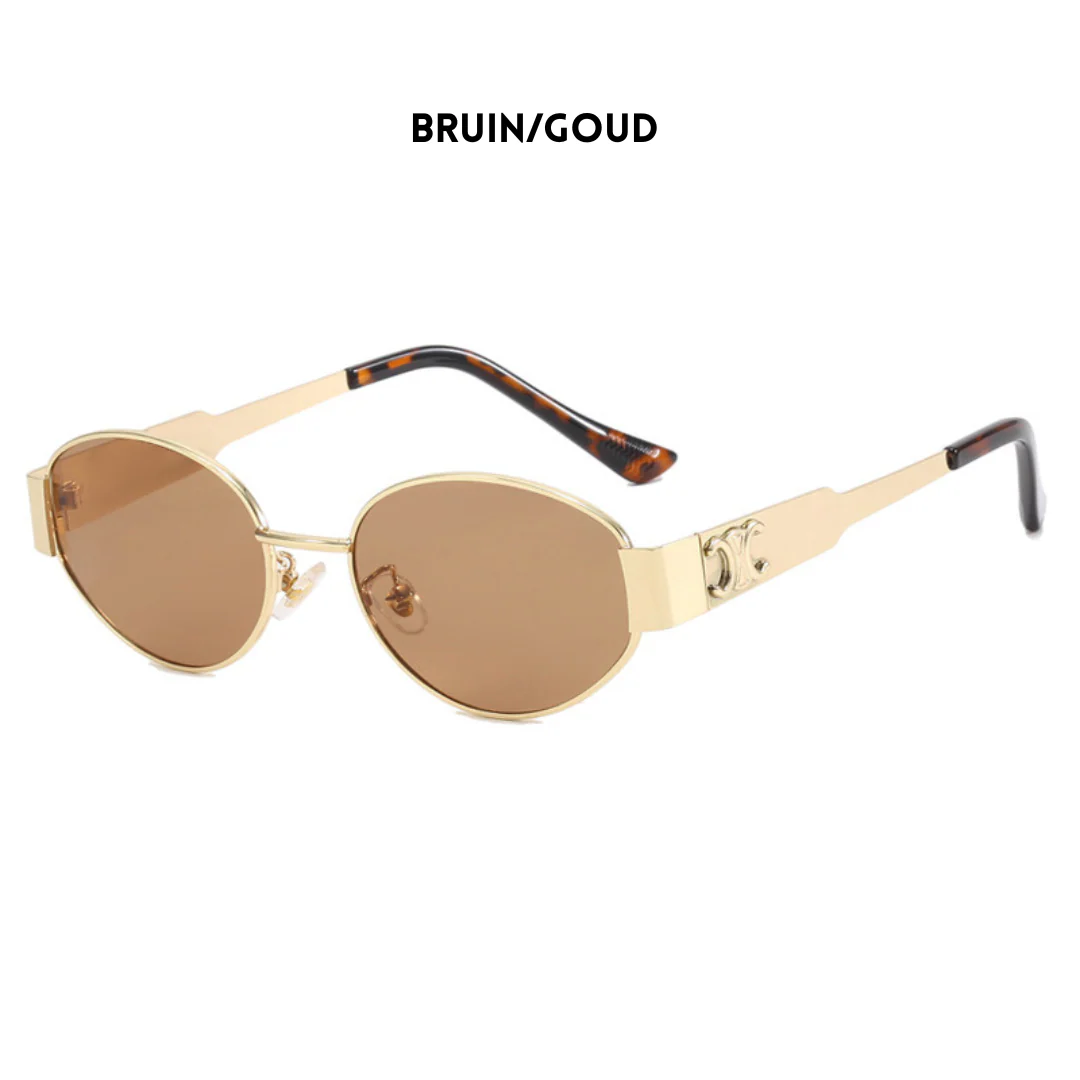 Modische goldene Sonnenbrille für Damen im Retro-Stil - Image 5
