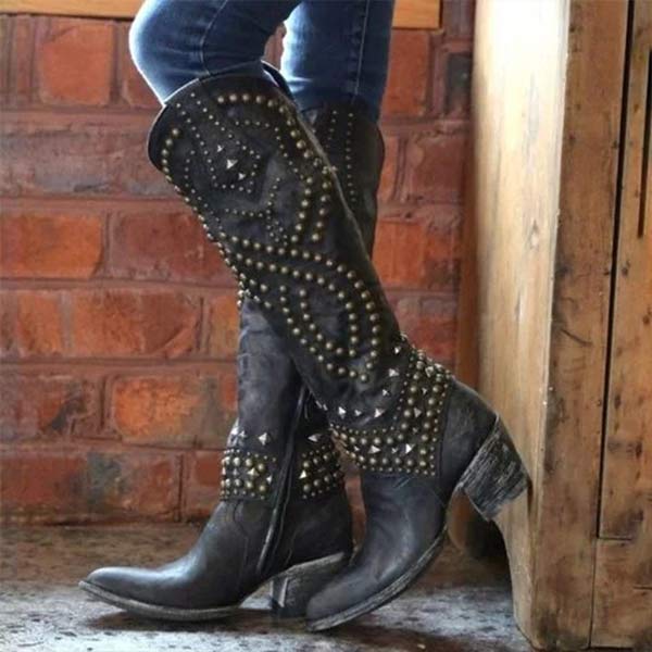 Modische hohe Damenstiefel - Seva - Image 2