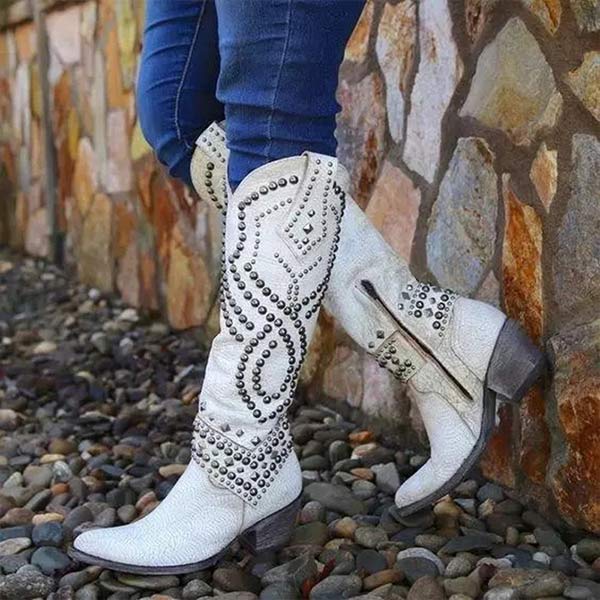 Modische hohe Damenstiefel - Seva - Image 4