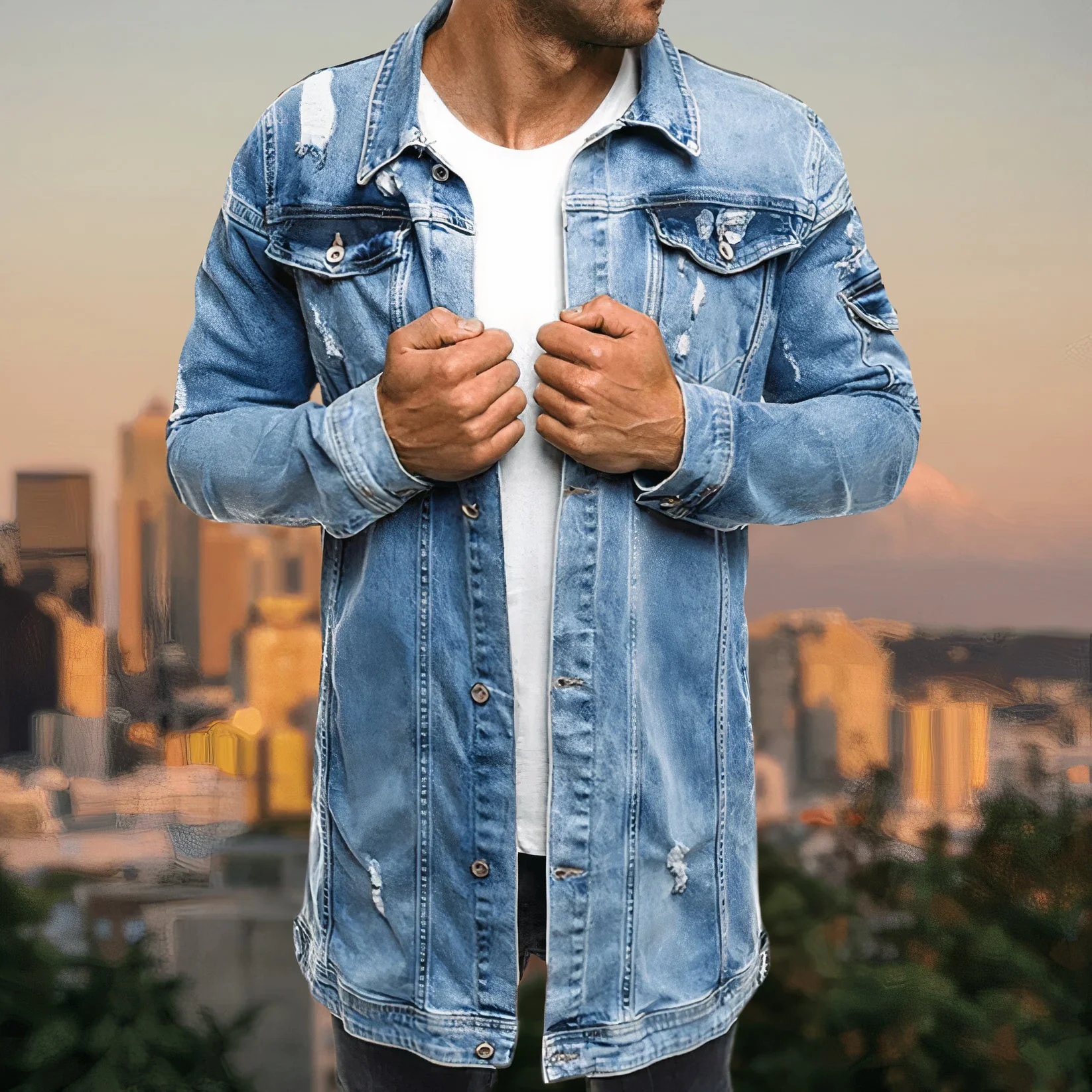 Modische Jeansjacke für Männer - Ignaz - Image 2