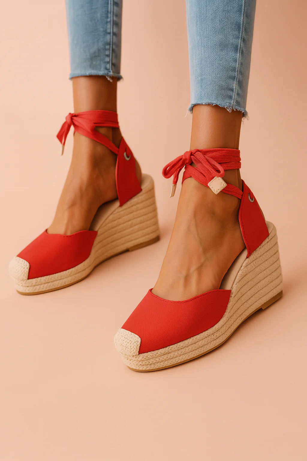 Modische Keilsandaletten mit Schnürung für Sommer - Elegante Sandalen für Damen, Bequeme Passform, Vielseitig Kombinierbar - Image 2