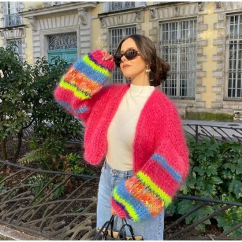 Modische Strickjacke für Damen | Offene Vorderseite - Image 3