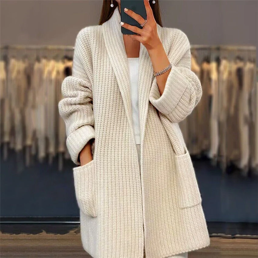 Modischer Langarm-Cardigan für Damen | Lässig - Image 4