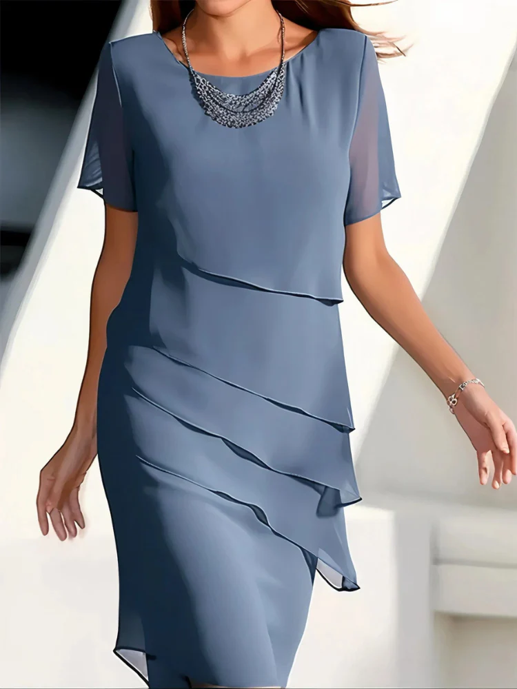 Modisches Etagenkleid für Damen | Mini - Image 2