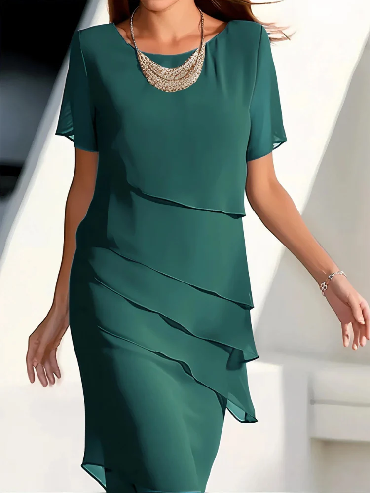 Modisches Etagenkleid für Damen | Mini - Image 3