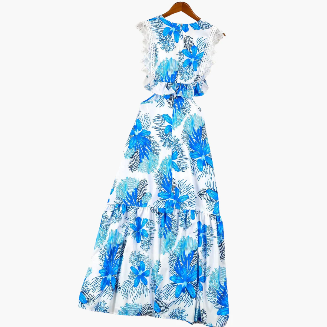 Modisches Spitzen Maxikleid - Damen Abendkleid elegant - Image 4