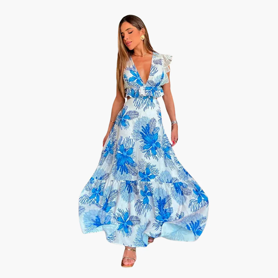 Modisches Spitzen Maxikleid - Damen Abendkleid elegant - Image 6