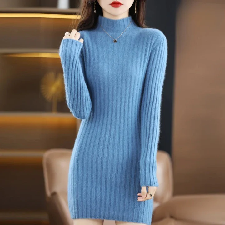 Modisches warmes Pulloverkleid für Frauen - Galina - Image 4