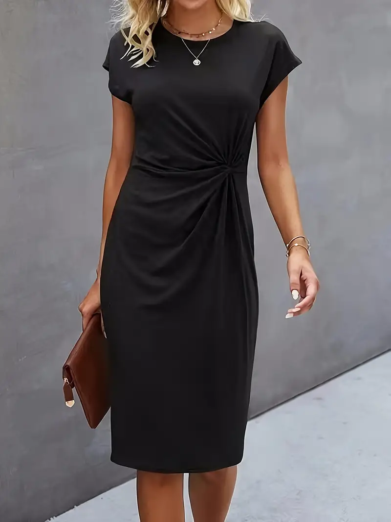 Monette – Lässig-schickes Midikleid mit Knotendetail - Image 4