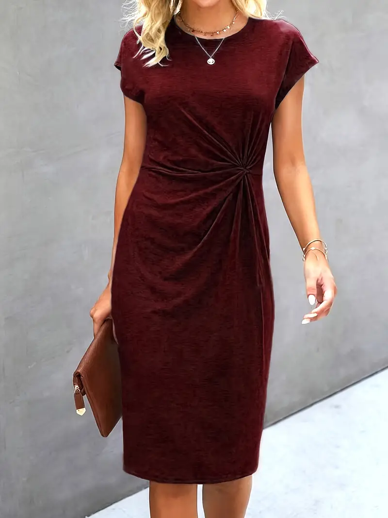 Monette – Lässig-schickes Midikleid mit Knotendetail - Image 5