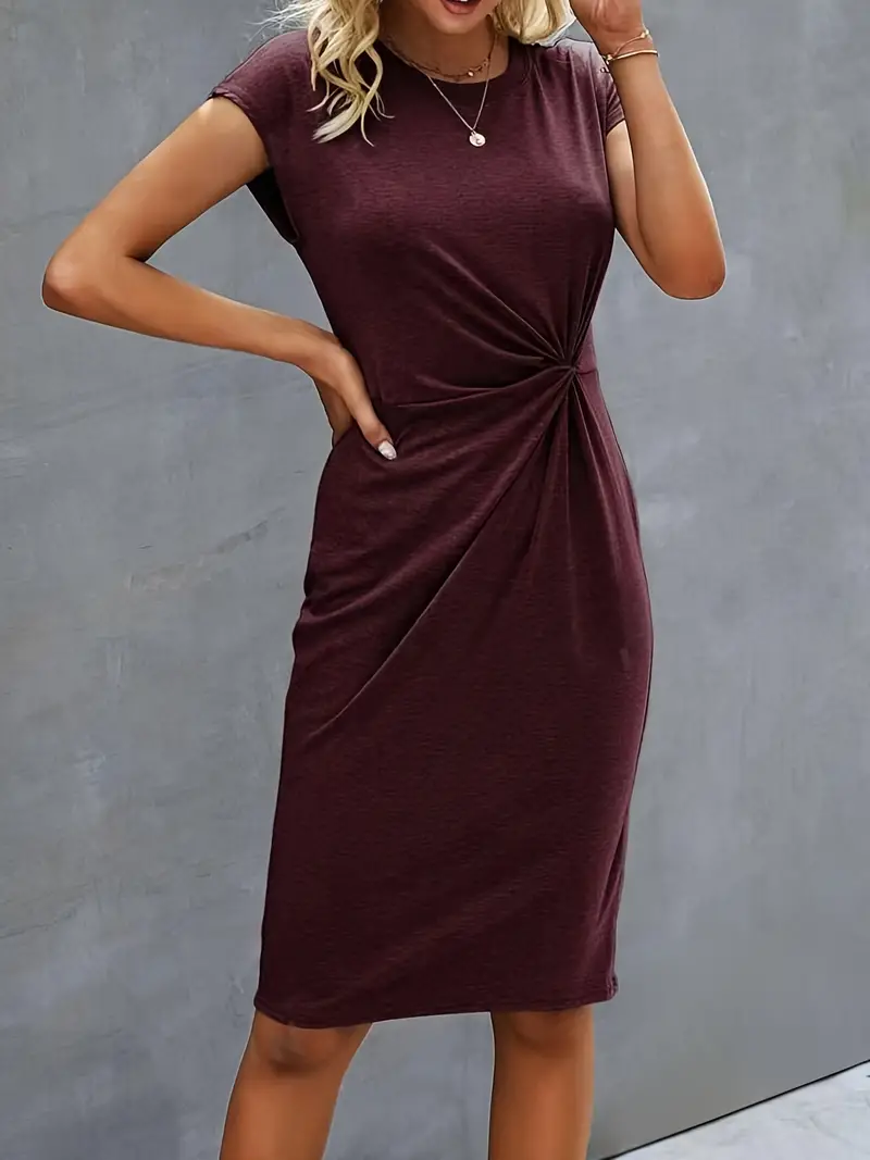 Monette – Lässig-schickes Midikleid mit Knotendetail - Image 8