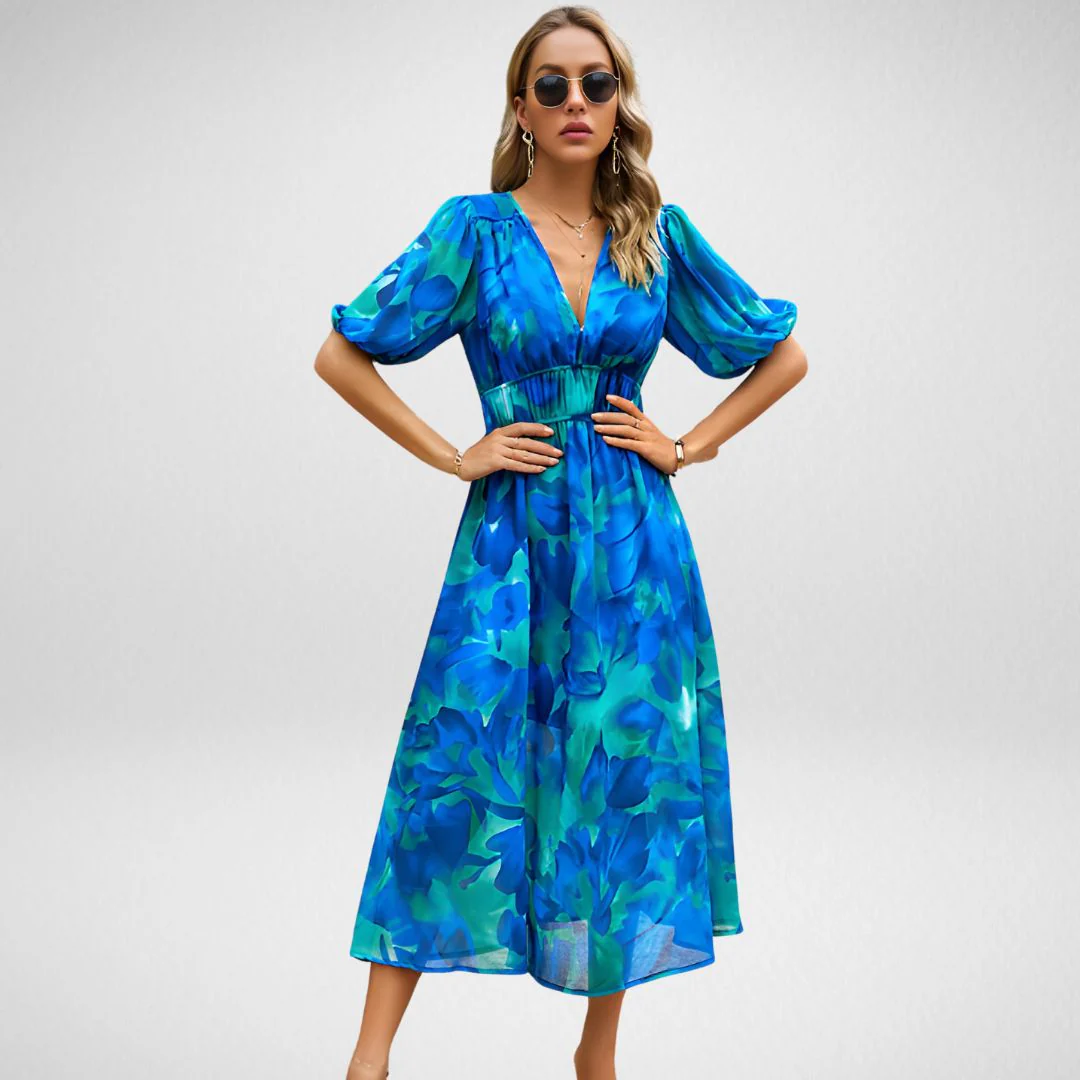 MONIA | CHARMING KLEID MIT V-AUSSCHNITT - Image 3