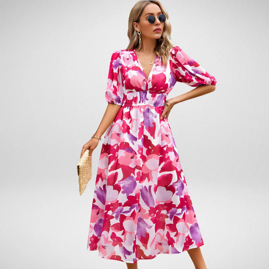 MONIA | CHARMING KLEID MIT V-AUSSCHNITT - Image 6