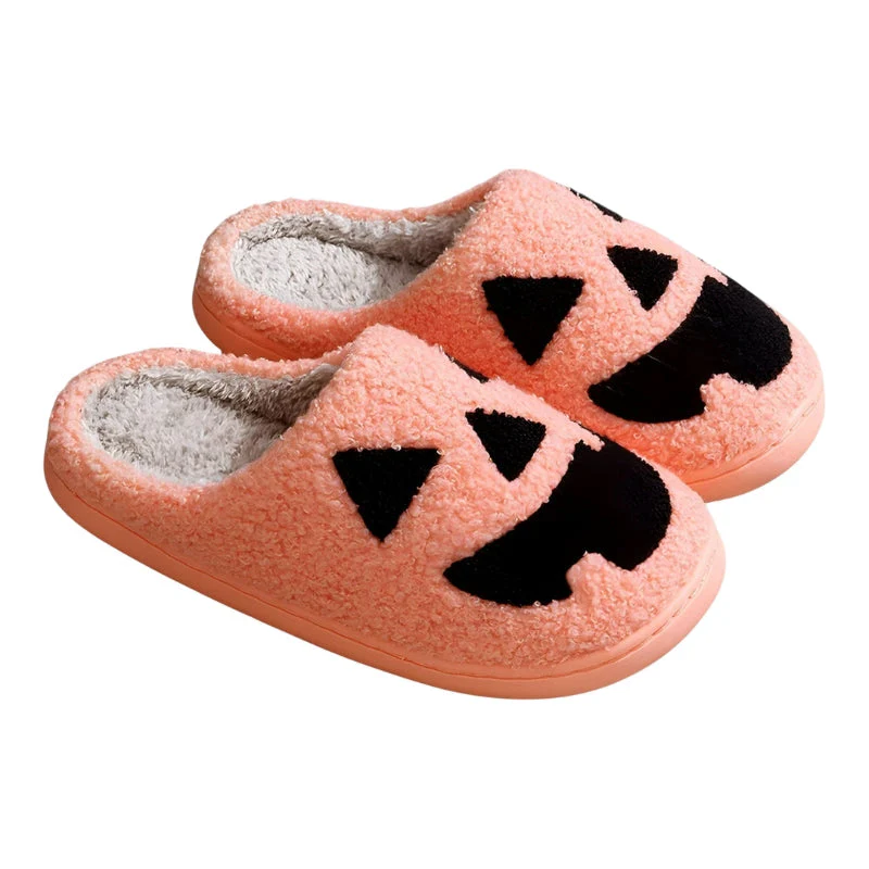 Monica Halloween Hausschuhe – Klassische Slipper mit Kürbis‑Motiv - Image 2