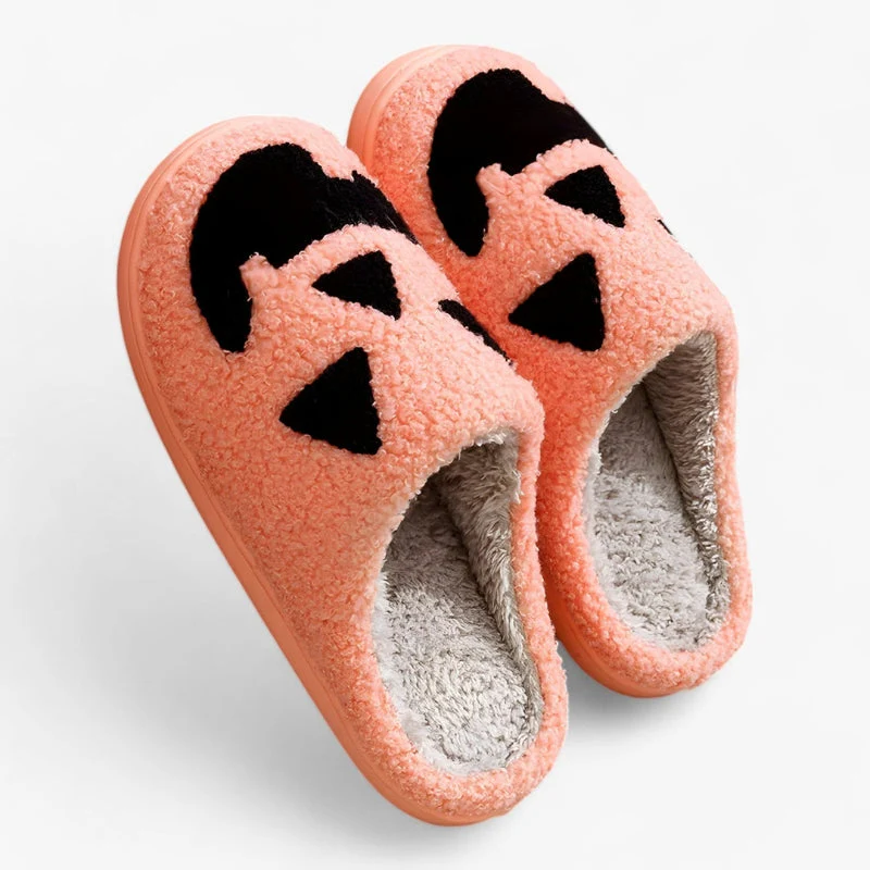 Monica Halloween Hausschuhe – Klassische Slipper mit Kürbis‑Motiv - Image 4
