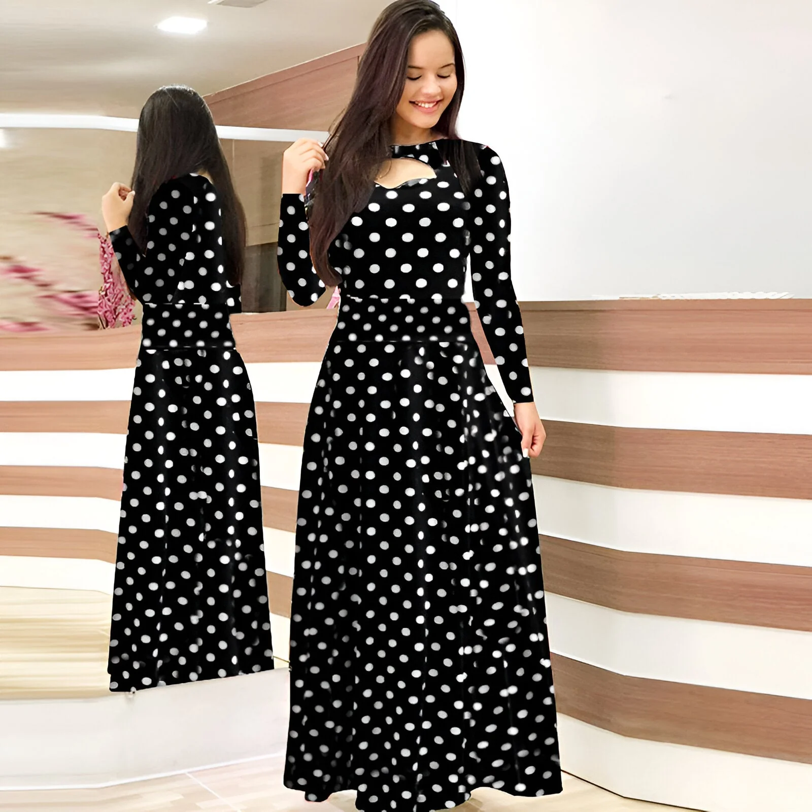 Monika | Elegantes Blumen-Maxikleid für den Herbst - Image 4