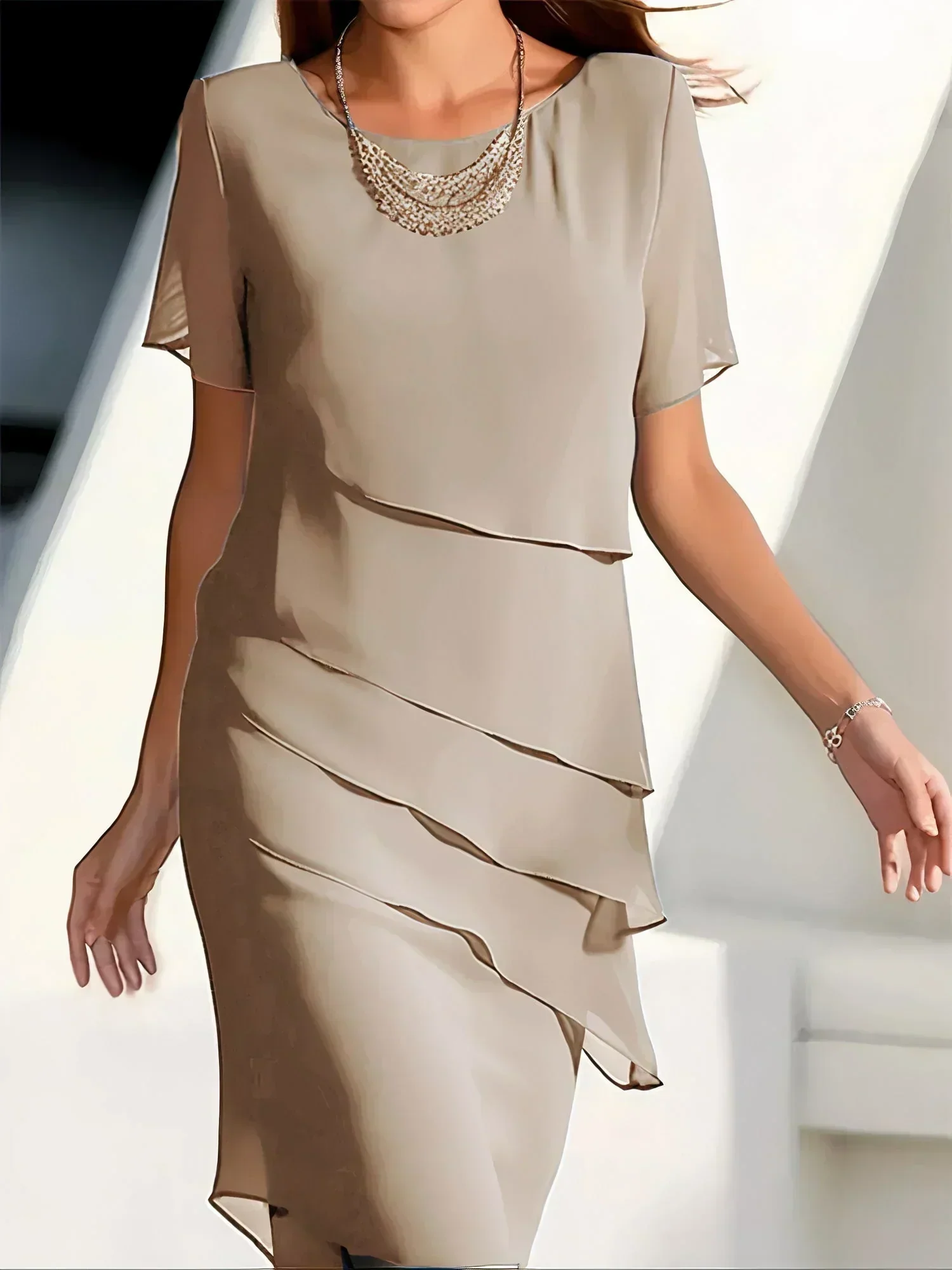 Monika | Midi-Kleid mit Kurzarm - Image 4