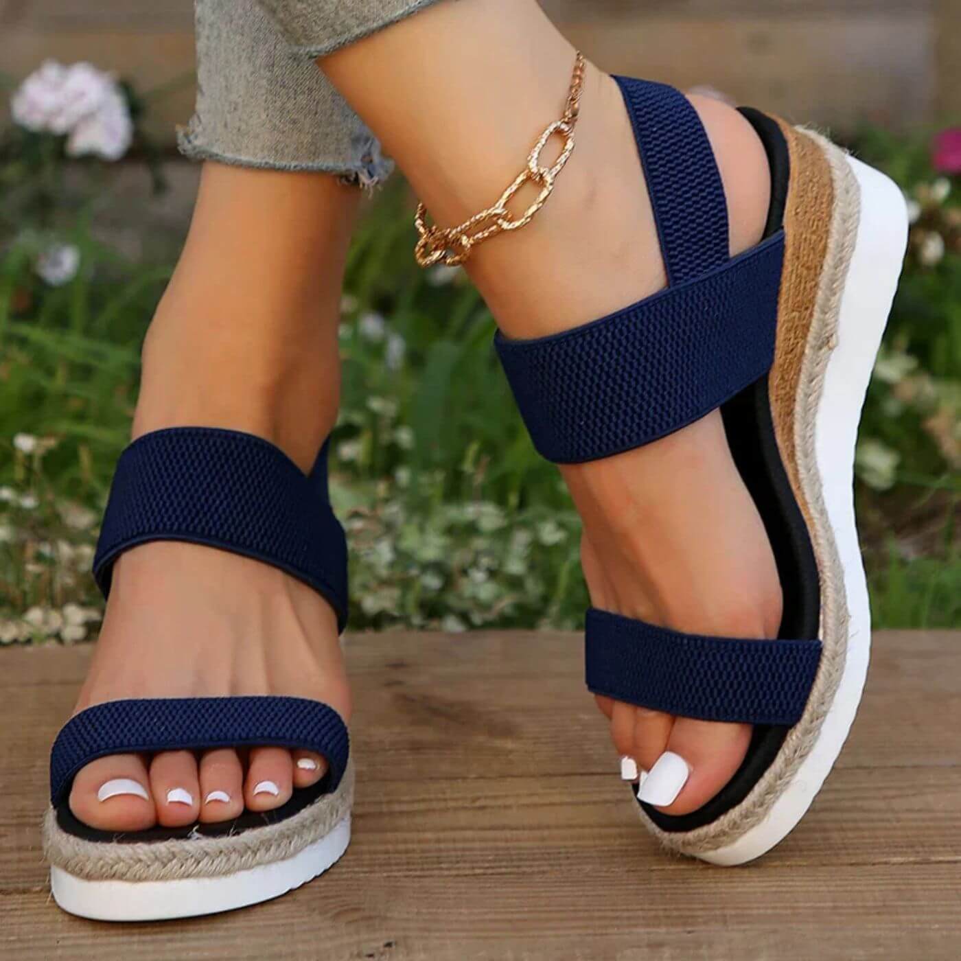 Monika – Orthopädische Keilsandalen