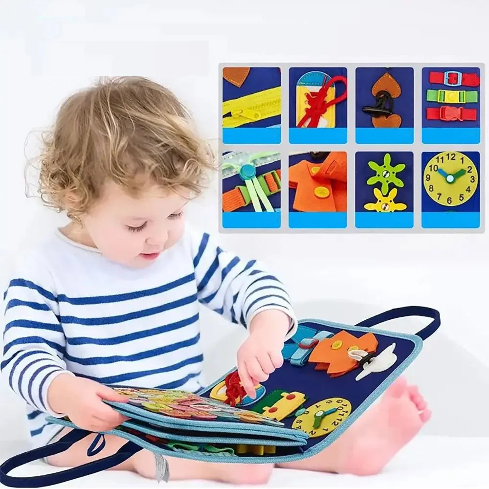 Montessori-Aktivitätsbuch für die frühe Kindheit – Filz-Beschäftigungsbuch für Kleinkinder und Vorschulkinder - Image 2