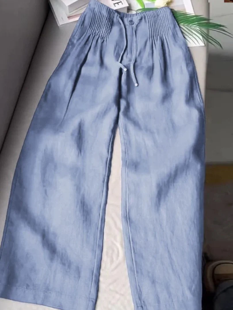 Moriah - Luftige Leinenhose mit weitem Bein - Image 2