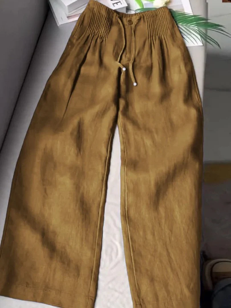 Moriah - Luftige Leinenhose mit weitem Bein - Image 3