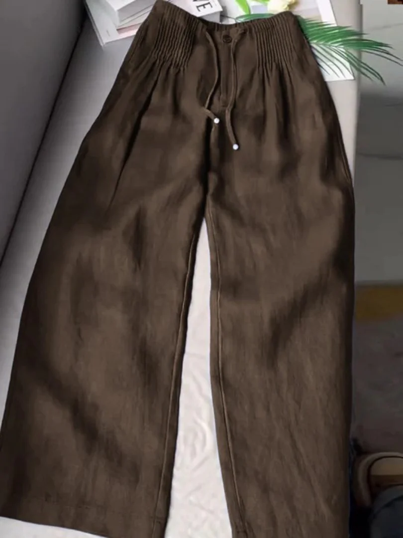 Moriah - Luftige Leinenhose mit weitem Bein - Image 6