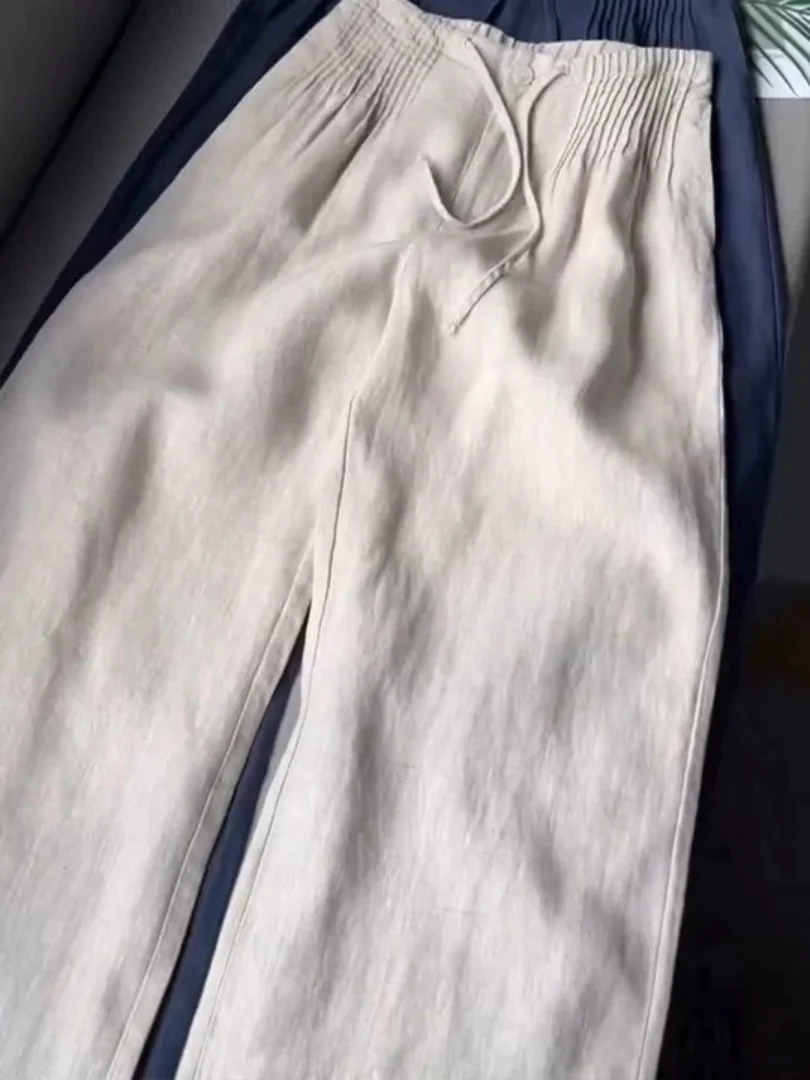 Moriah - Luftige Leinenhose mit weitem Bein - Image 7