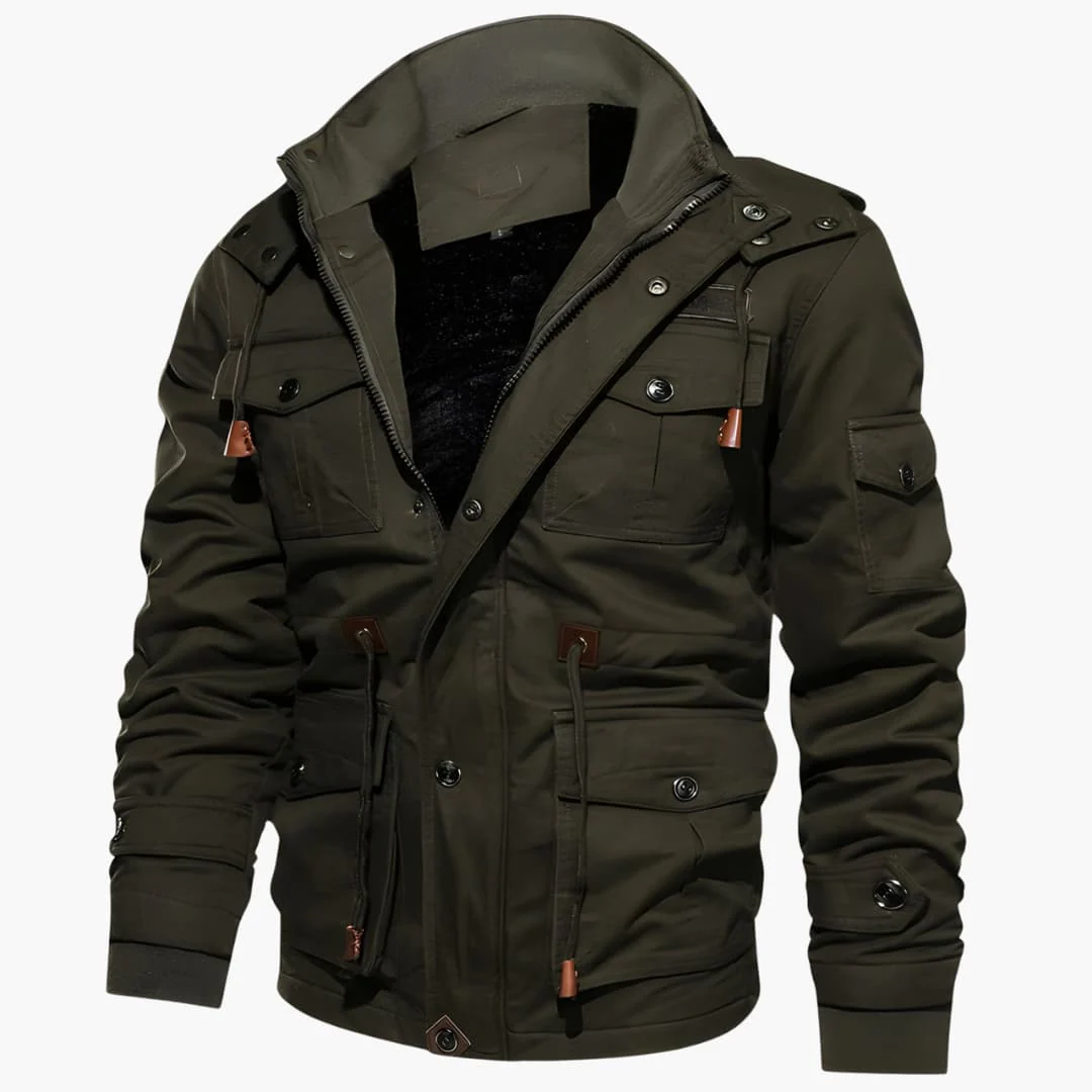 Multi-Pocket Militärjacke für Herren - Image 12