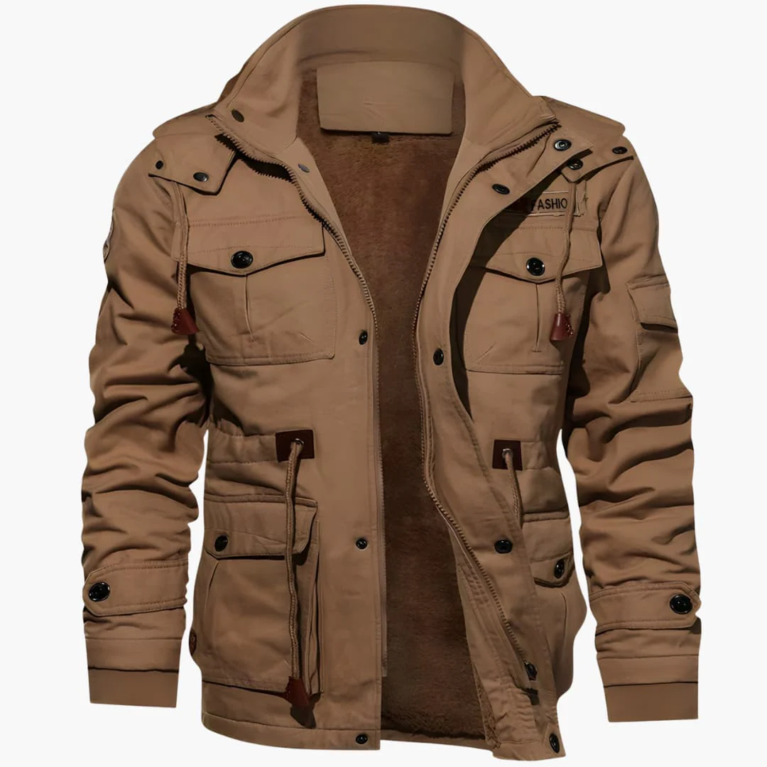 Multi-Pocket Militärjacke für Herren - Image 3