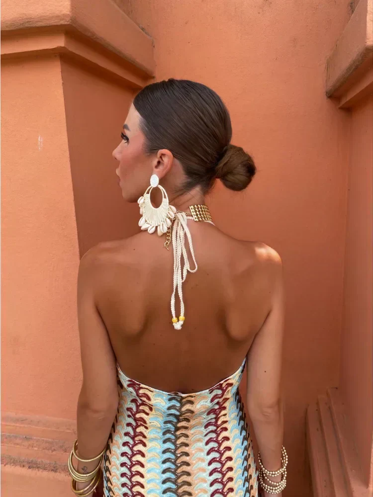 Myrren – Atemberaubendes Neckholder-Maxikleid im Boho-Chic - Image 2