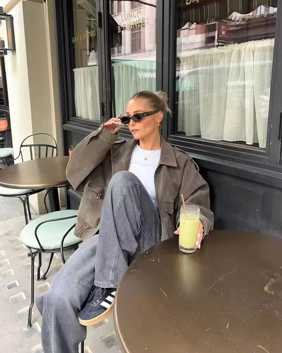 Naila | Suede Pilotjacke - Image 3