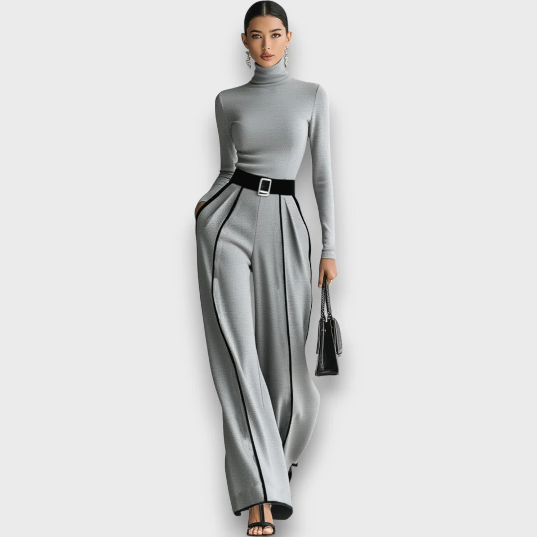 Nalira – Elegantes Zweiteiler-Set mit hohem Kragen - Image 2