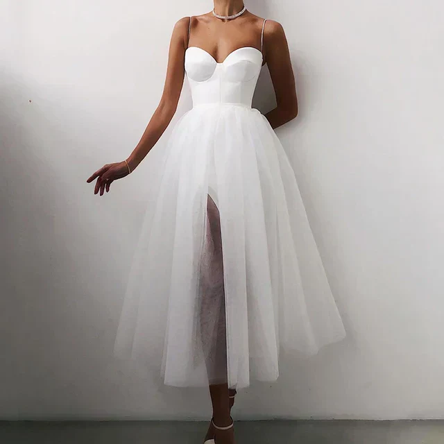 Narcisa- Elegantes Tüll Korsatzt Abendkleid Für Damen - Image 3