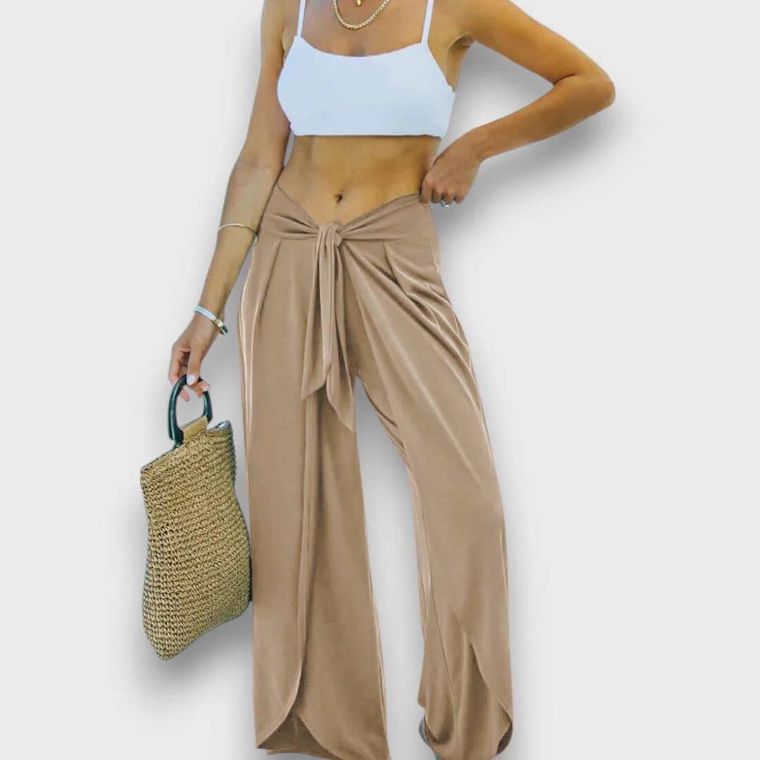 Narella – Sommerhose mit Wickeleffekt und Bindegürtel - Image 2