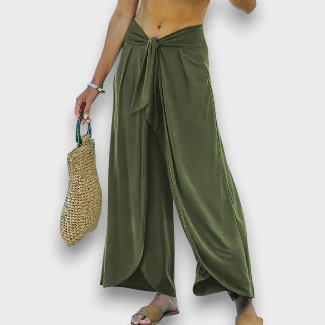 Narella – Sommerhose mit Wickeleffekt und Bindegürtel - Image 3