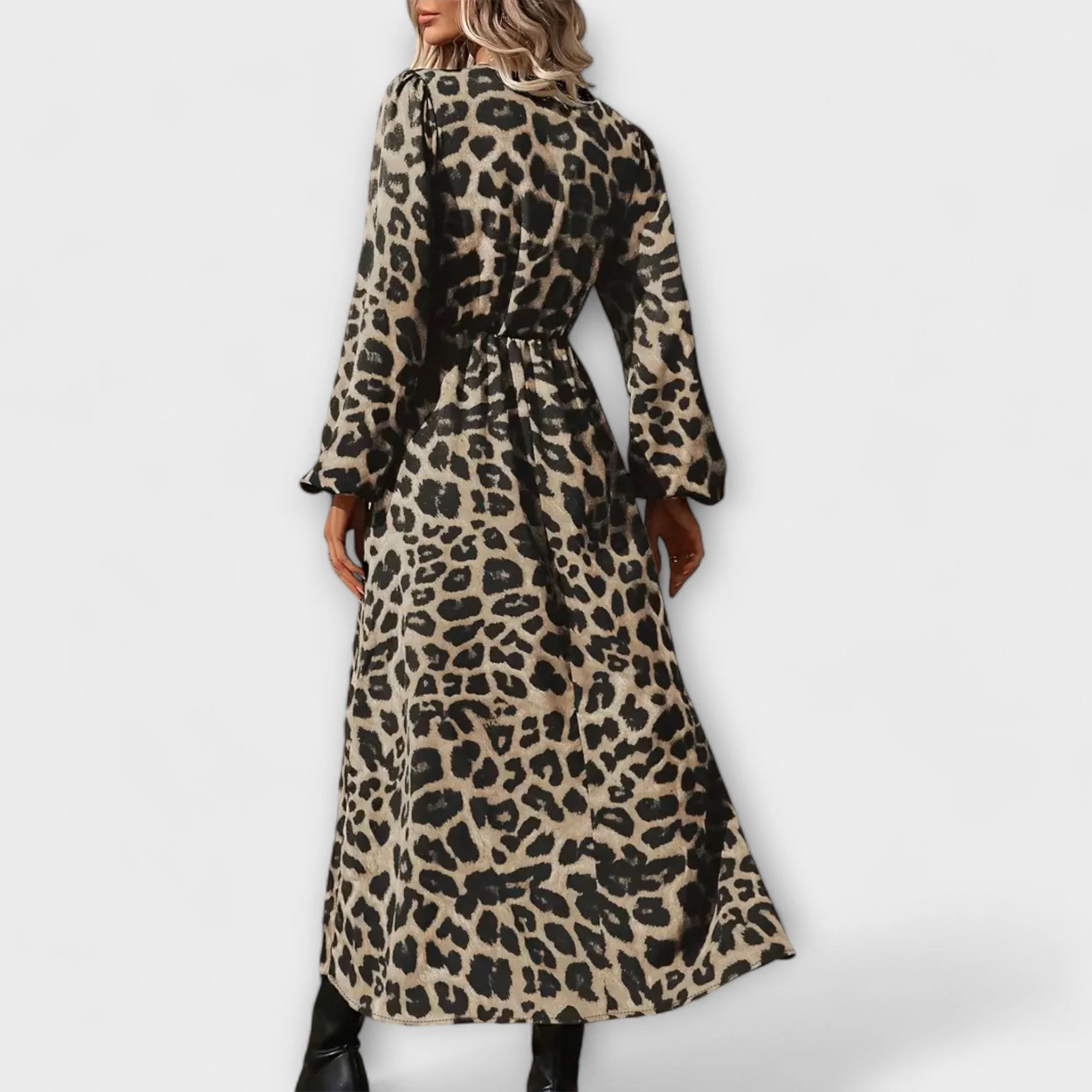 Natalie - Elegantes Kleid im Leopardenmuster - Image 4