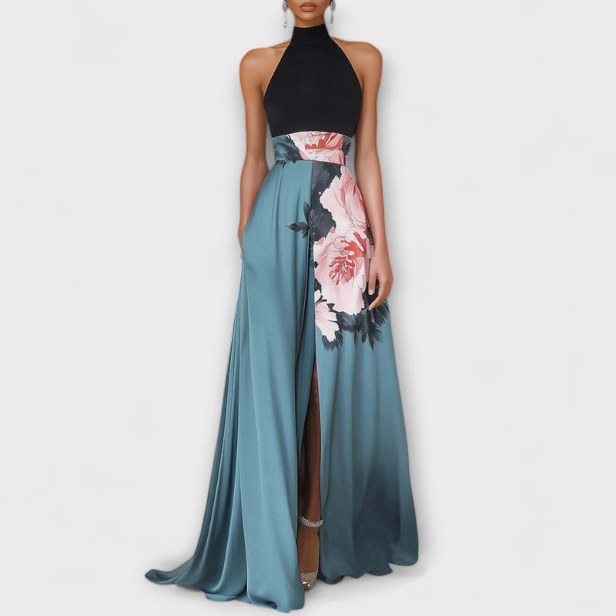 Natalie - Floral A-Line Maxi Dress - Image 3