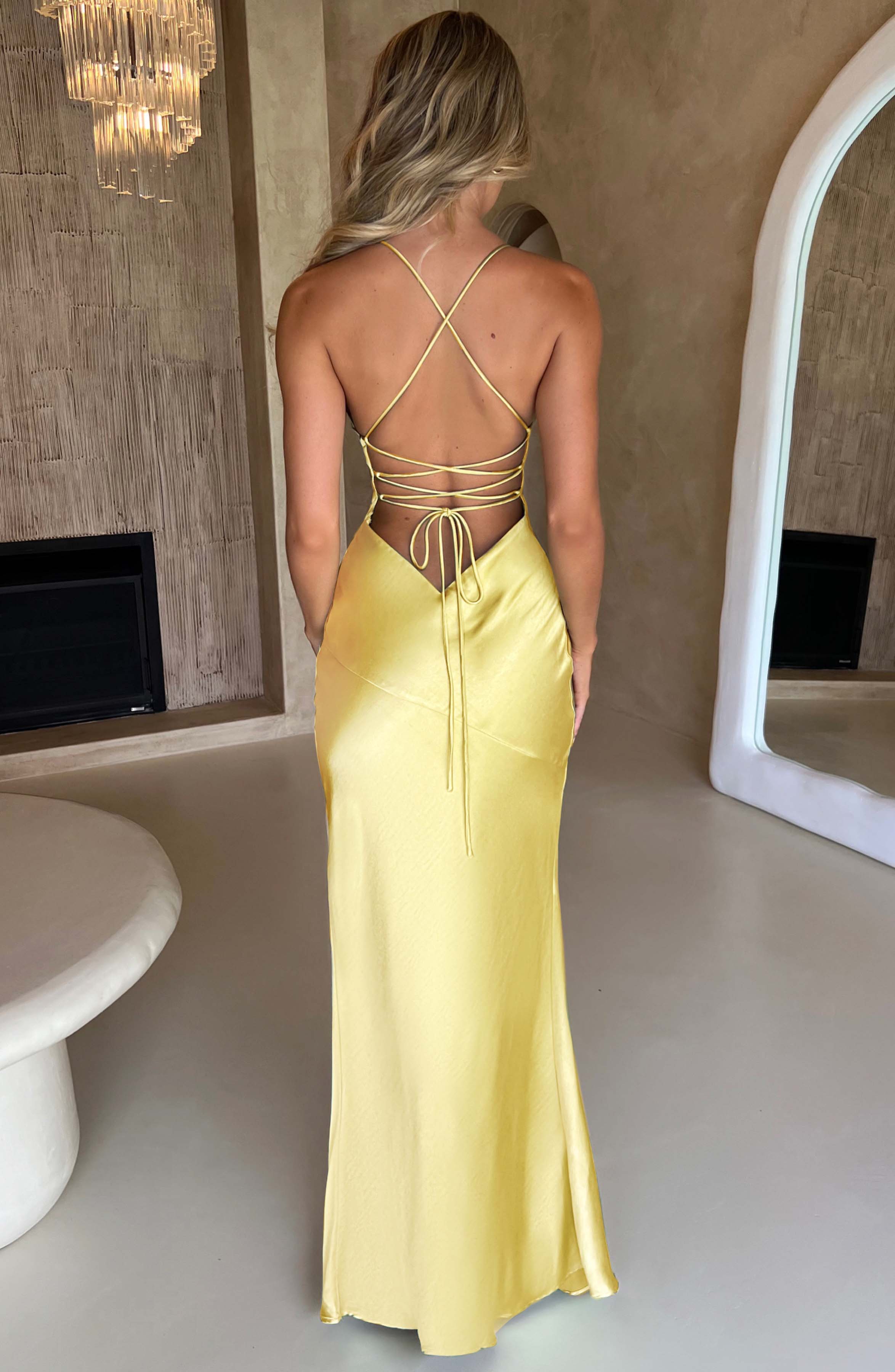 Natalie - Satiniertes Maxikleid - Image 7