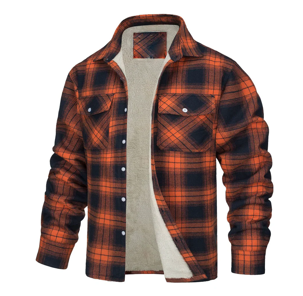 Nate™ | Herren Karierte Sherpa-Futterjacke - Image 3
