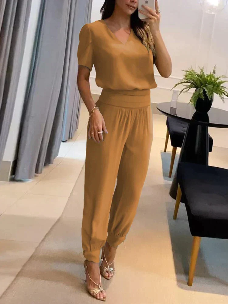 Nathalie - Damen Bluse & Hose Set - Image 9