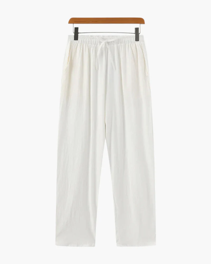 Nathan | Bequeme Herren-Sommer Leinenhose mit elastischem Bund - Image 4