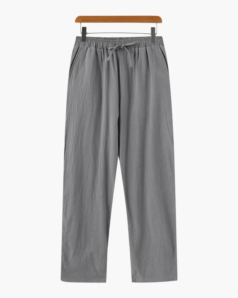 Nathan | Bequeme Herren-Sommer Leinenhose mit elastischem Bund - Image 5