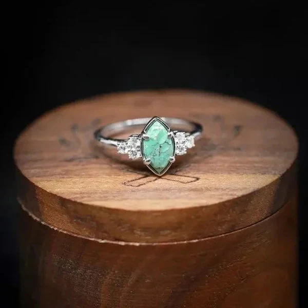 Natürlicher Türkis-Diamant-Ring - Image 3
