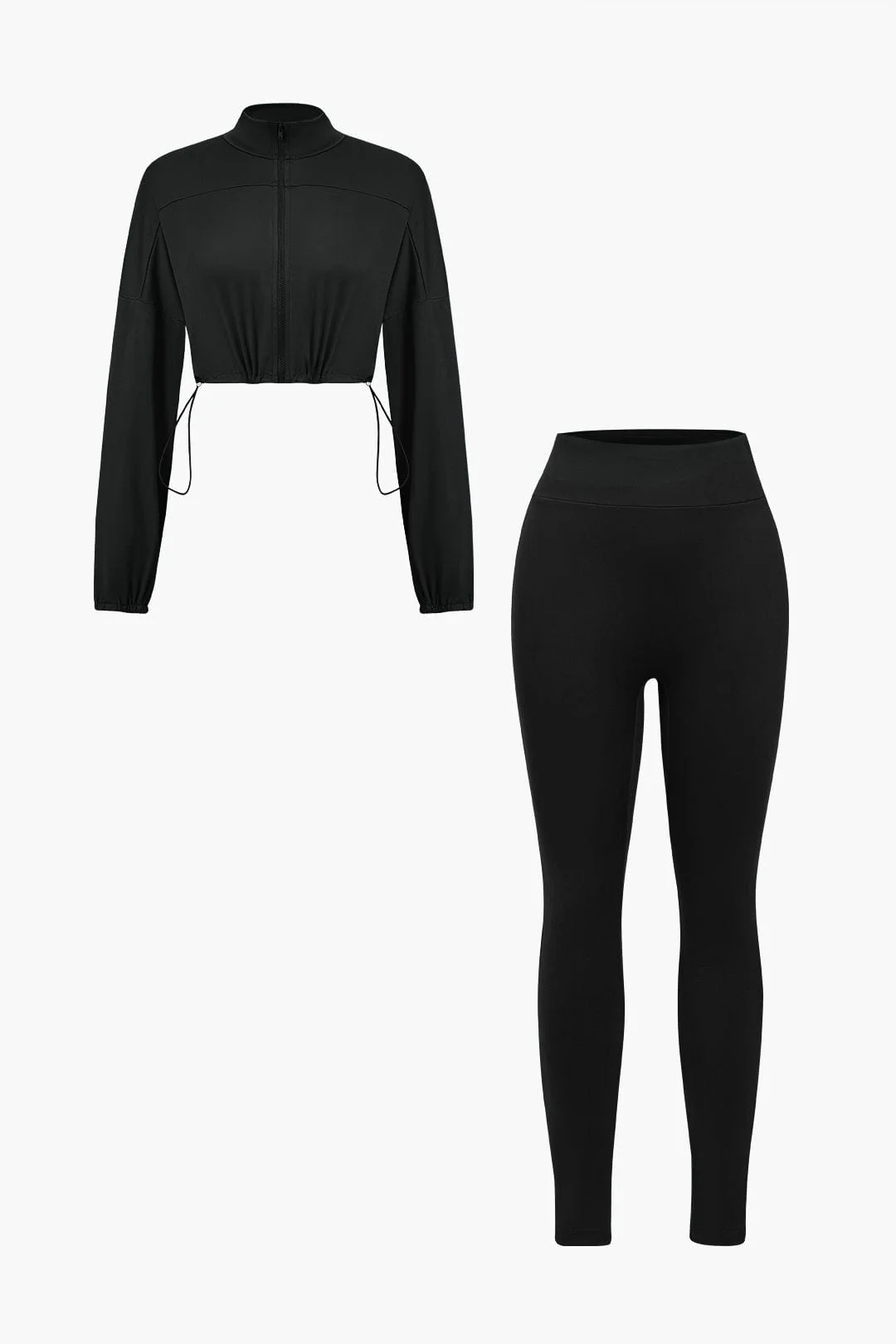 Naya | Sportliches Zweiteiler-Set mit Cropped-Jacke & Leggings - Image 17