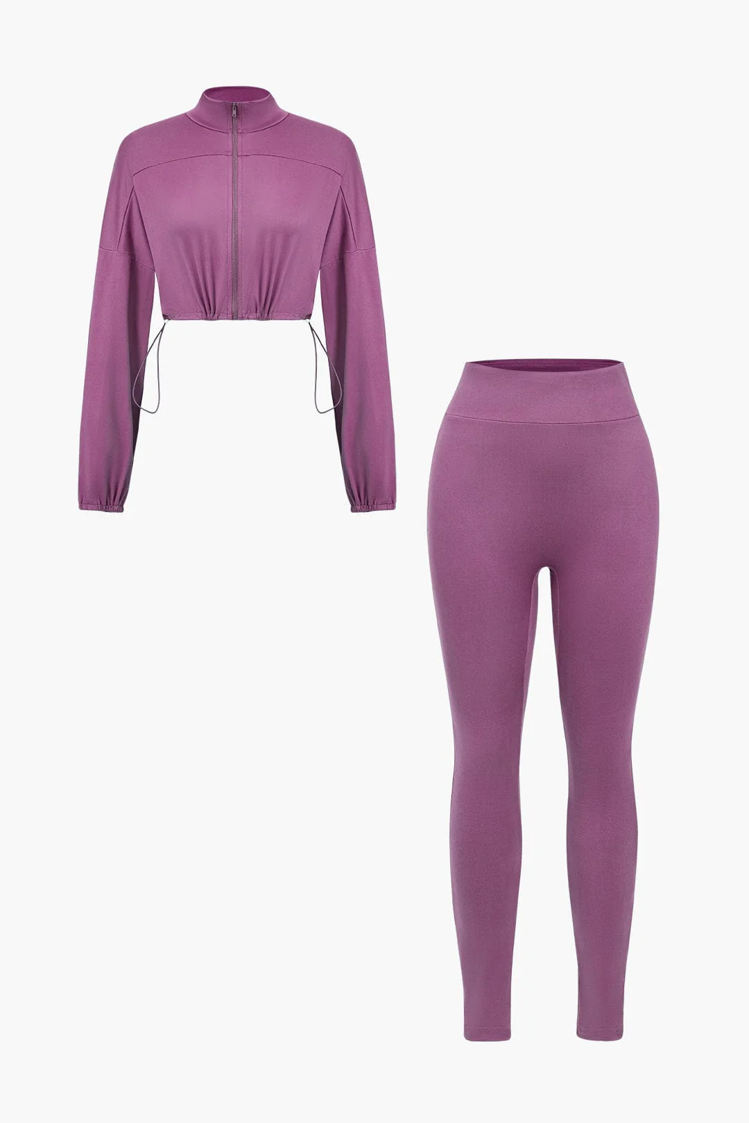 Naya | Sportliches Zweiteiler-Set mit Cropped-Jacke & Leggings - Image 19