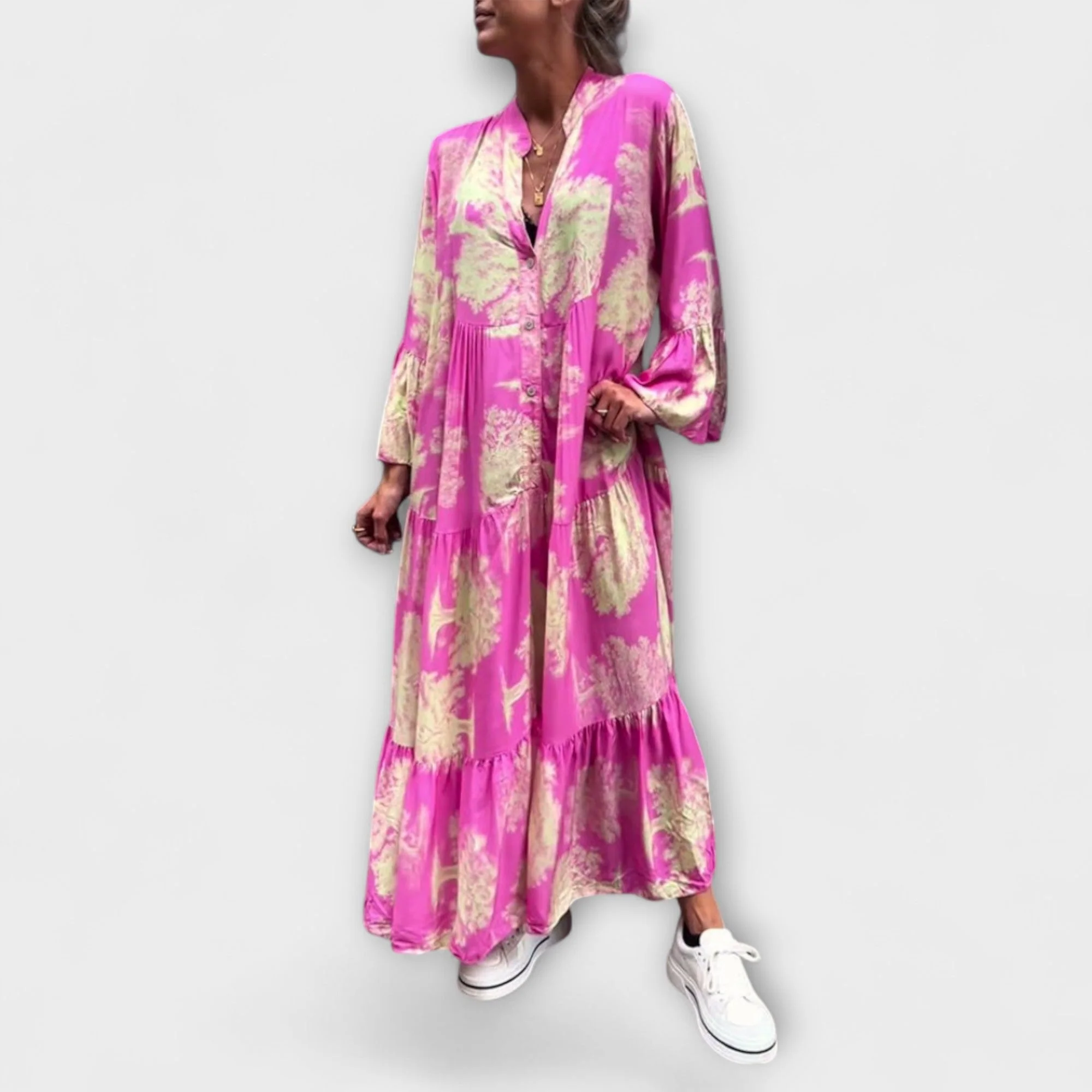 Nerina - Elegantes Maxikleid mit Blumenmuster - Image 3