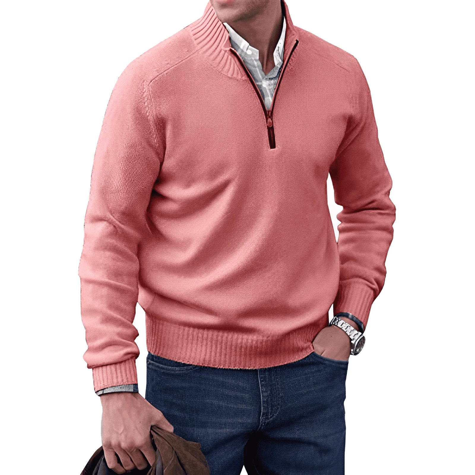 NICK ELEGANTER PULLOVER MIT REISSVERSCHLUSS - Image 4