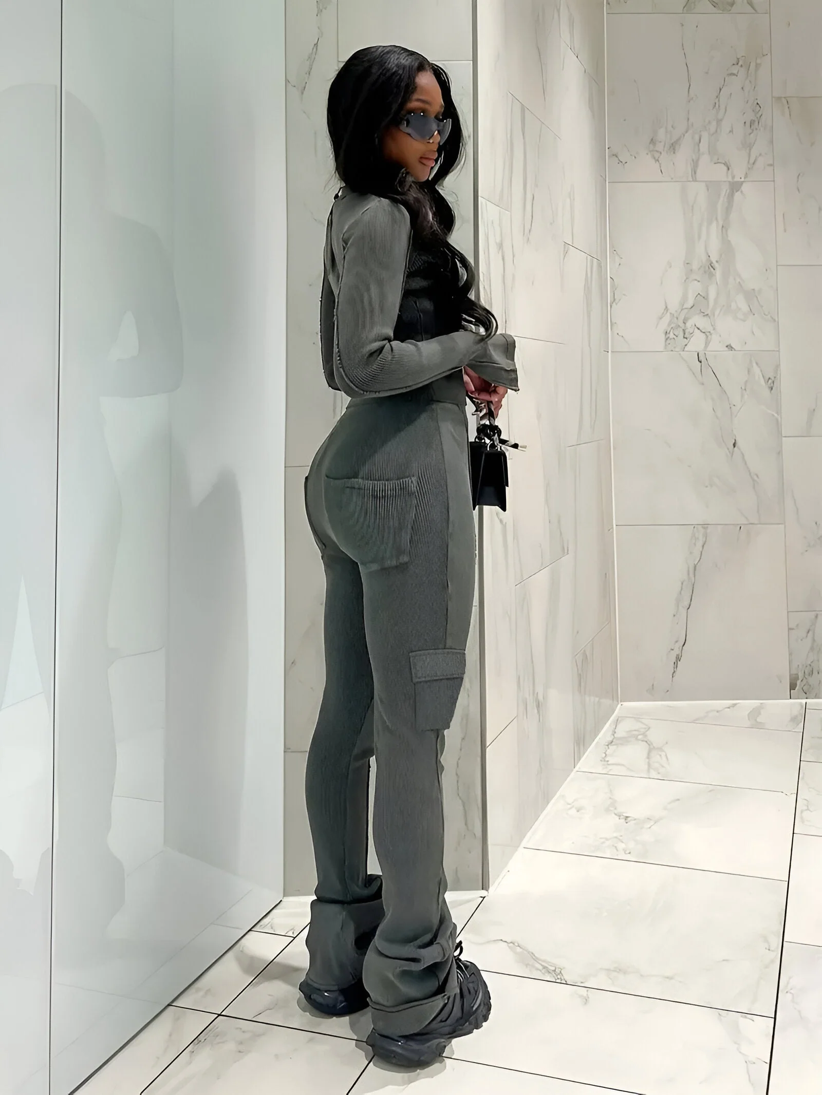 Nicole | Bequeme High-Waist Flare-Leggings - Image 7
