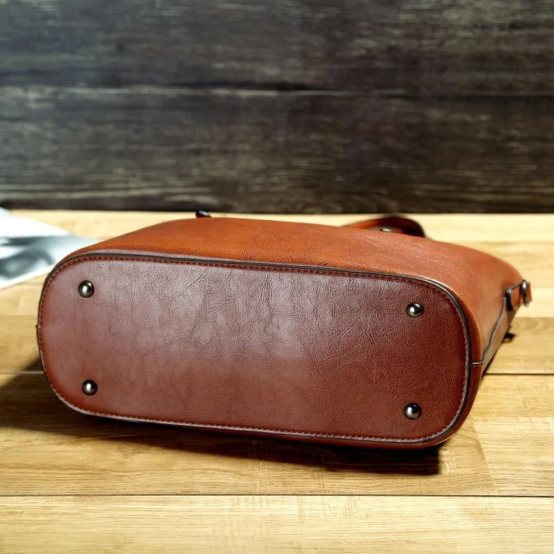 Nicole | Vintage Leder-Schulterhandtasche - Image 2